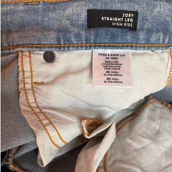 Veronica Beard Light Wash Jeans Joey Straight Leg High Rise Cropped size 28 - Picture 4 of 7